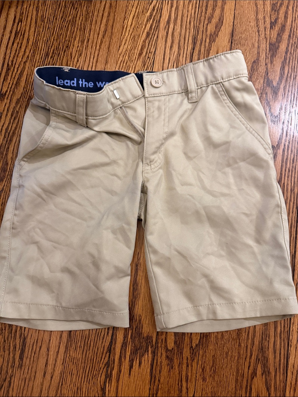 French Toast Boys' Flat Front Khaki Shorts - Light Tan